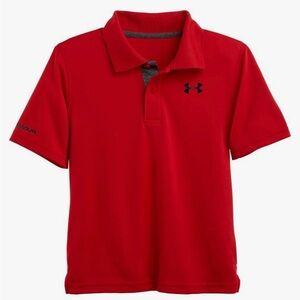 NWT Under Armour Toddler Boys' Red Match Play Polo